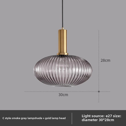 American retro glass chandelier