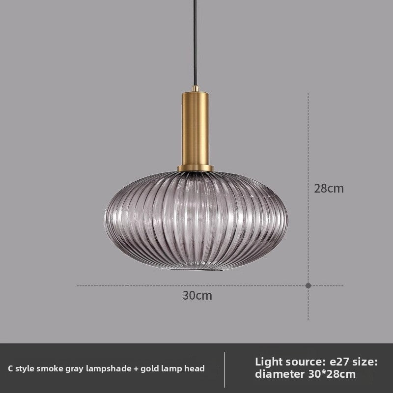 American retro glass chandelier