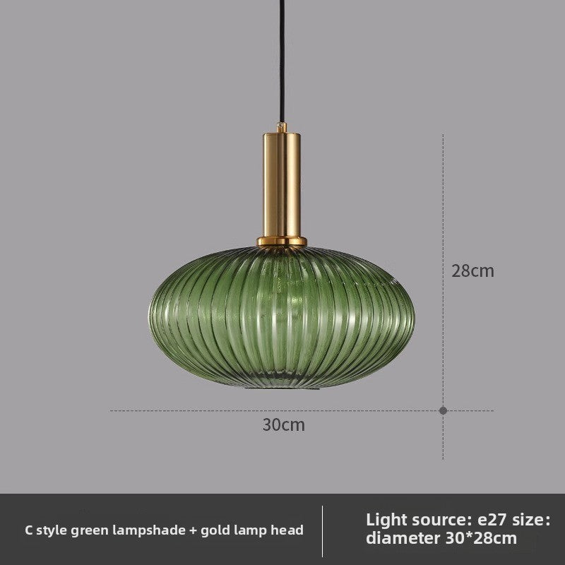 American retro glass chandelier