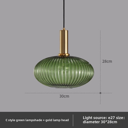 American retro glass chandelier