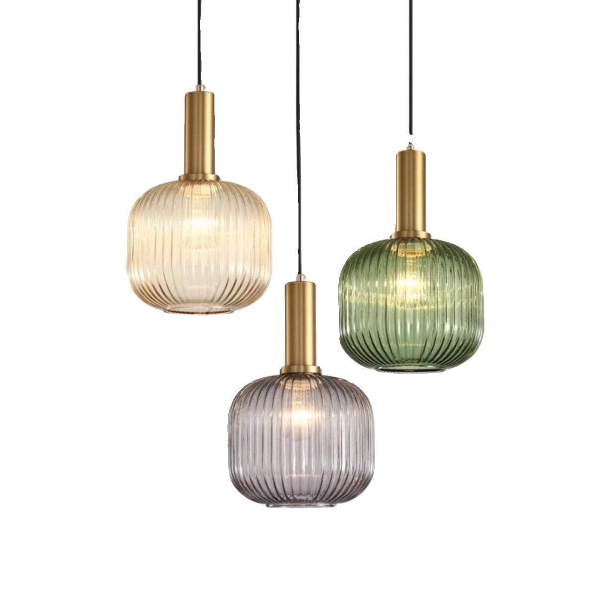 American retro glass chandelier