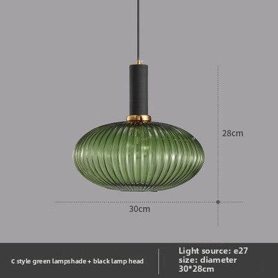 American retro glass chandelier