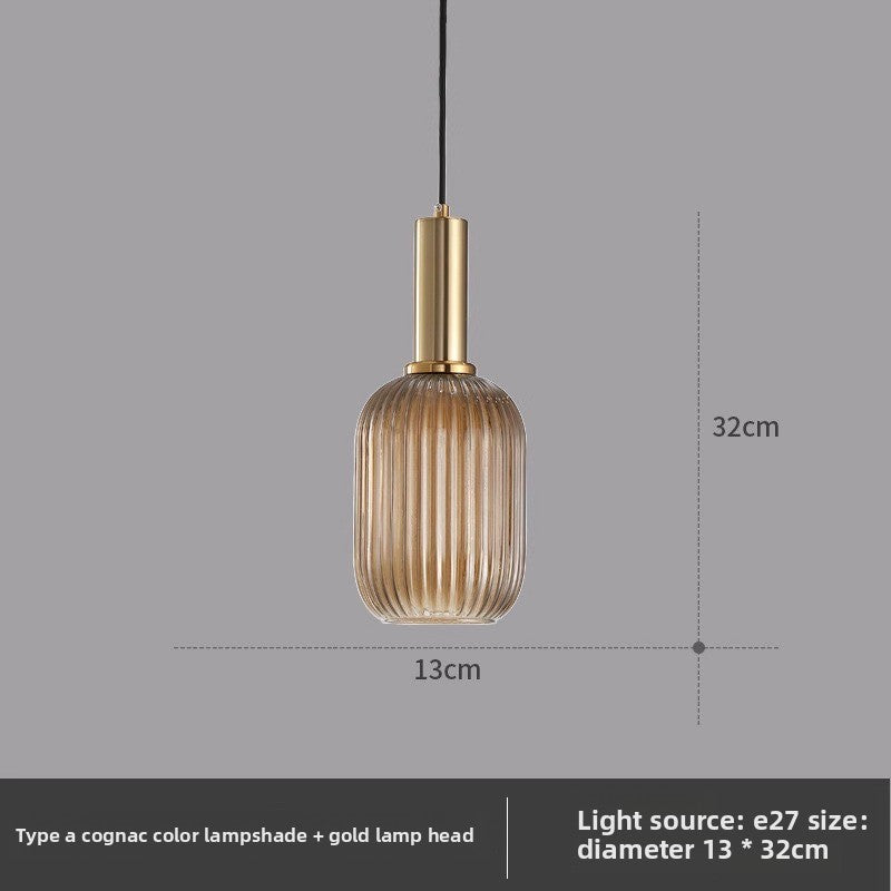 American retro glass chandelier