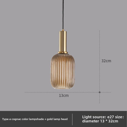 American retro glass chandelier