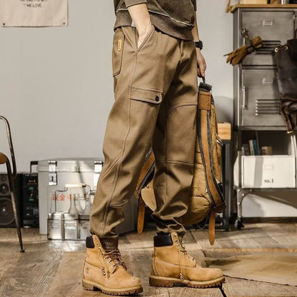 American Retro Heavyweight Workwear Casual Pants