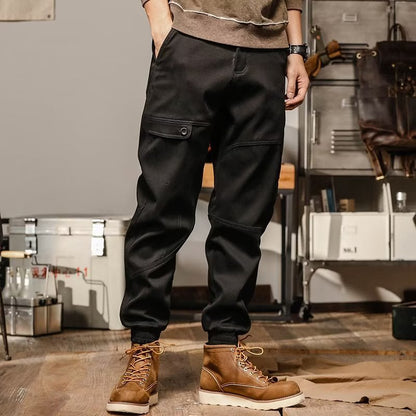 American Retro Heavyweight Workwear Casual Pants