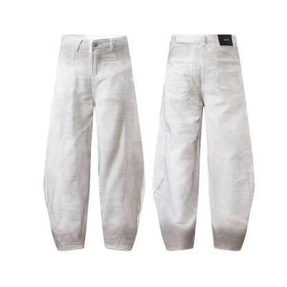 American Retro Style Loose Wide-Leg Denim Trousers