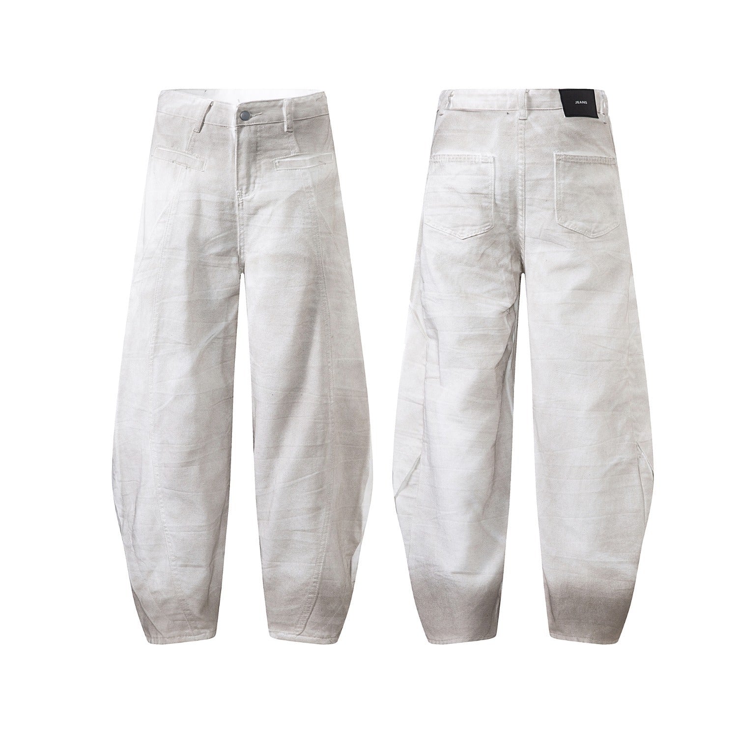 American Retro Style Loose Wide-Leg Denim Trousers