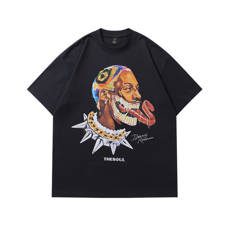 American street retro short-sleeved shirt