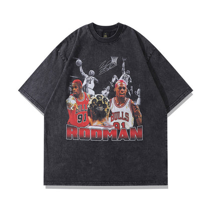 American street retro short-sleeved shirt