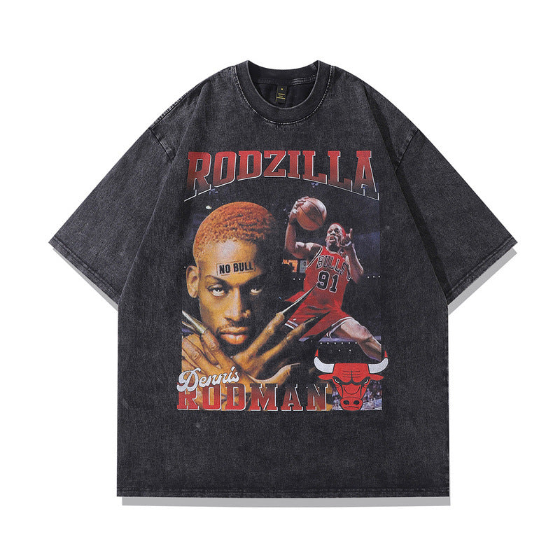American street retro short-sleeved shirt