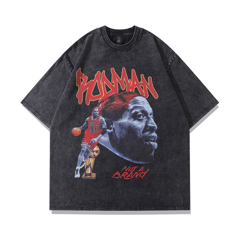 American street retro short-sleeved shirt