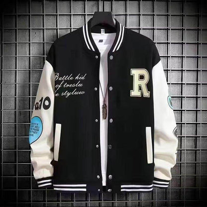 American-Style Baseball Jacket for Men