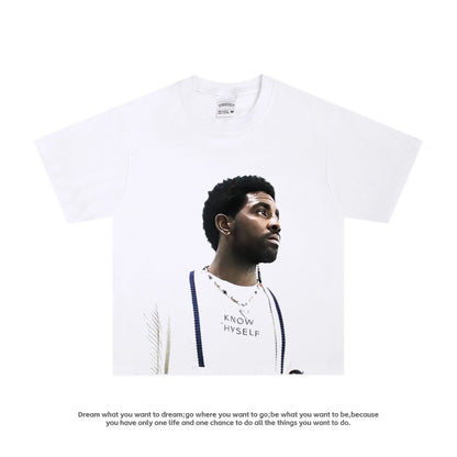 American-style blockbuster nba star printed T-shirt