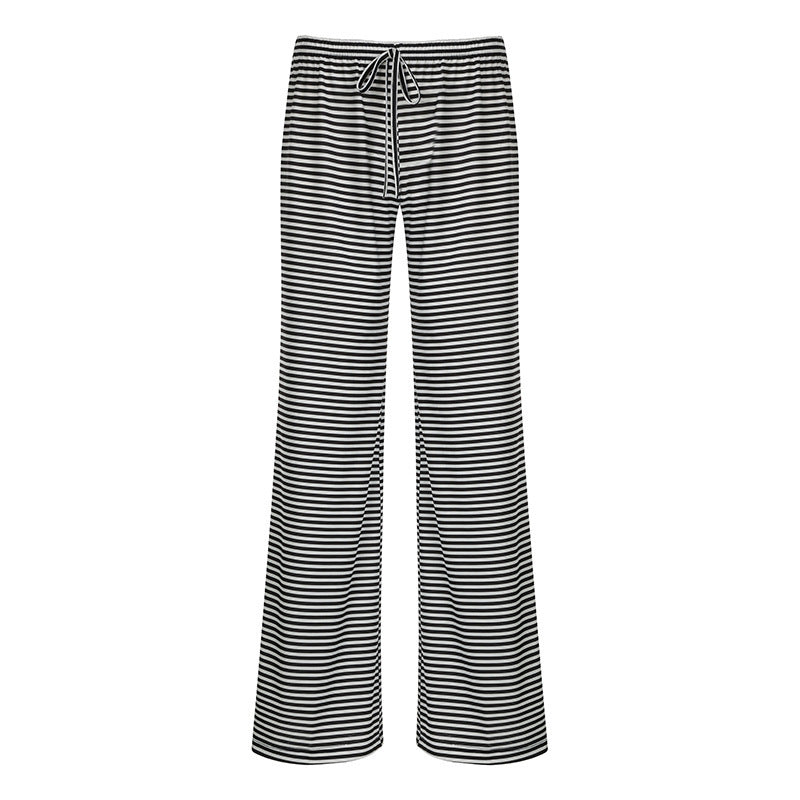 American-Style Casual Striped Long Pants