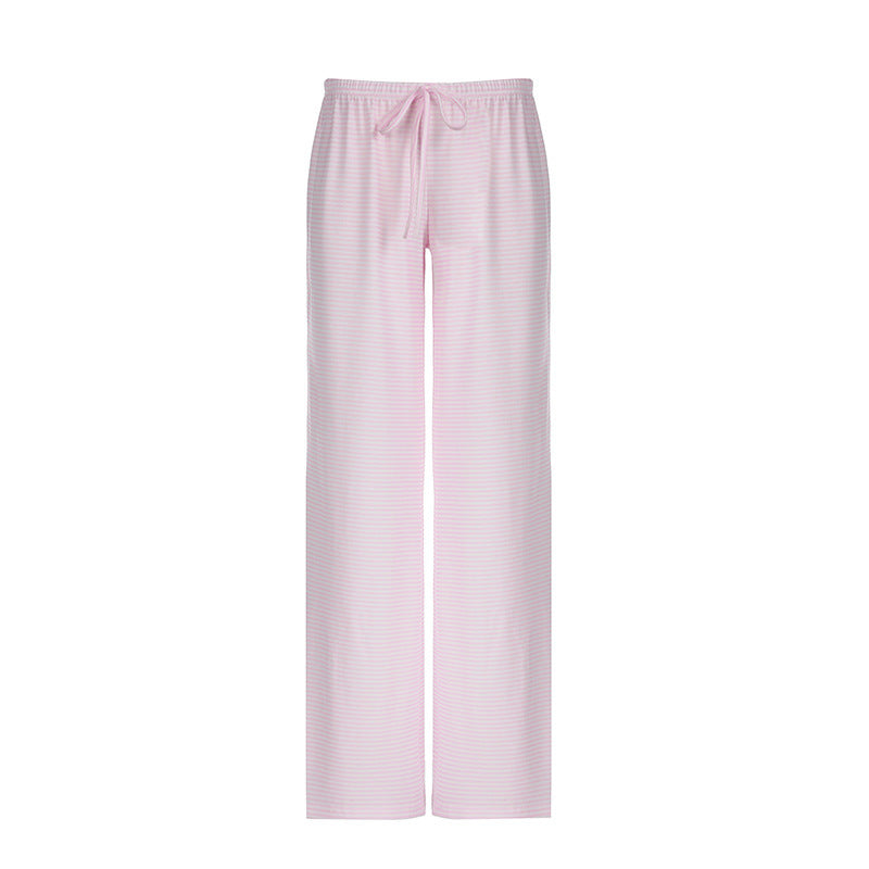 American-Style Casual Striped Long Pants