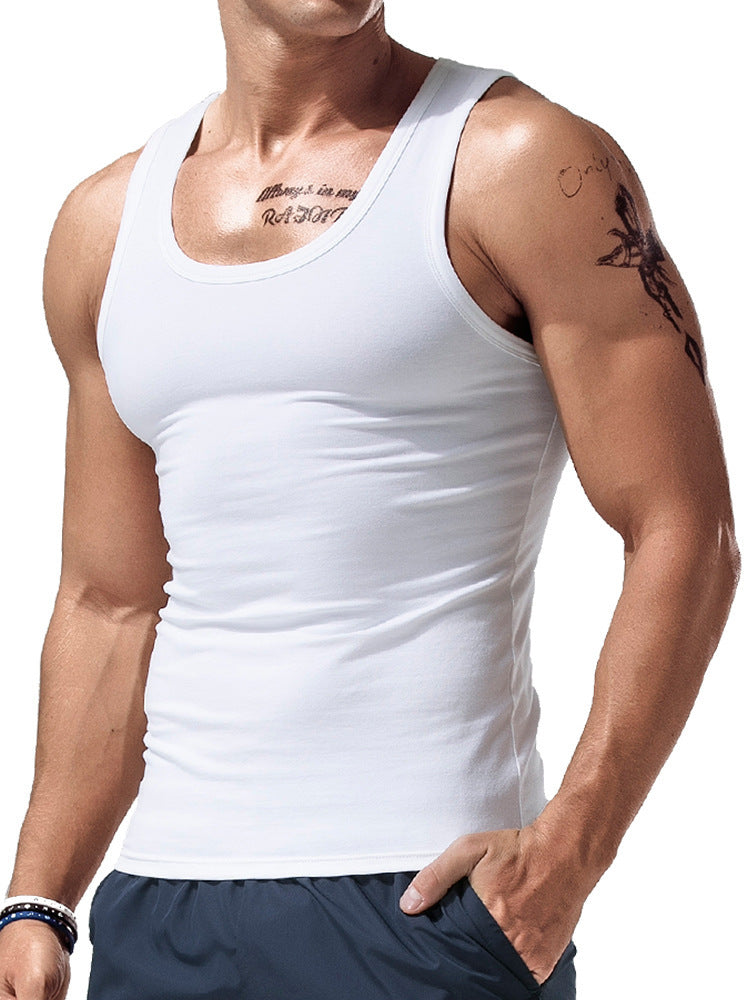 American Style Fitted Men's Vest for Sports and Casual Wear