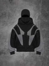 American Style Hooded Zipper Cardigan Sweater