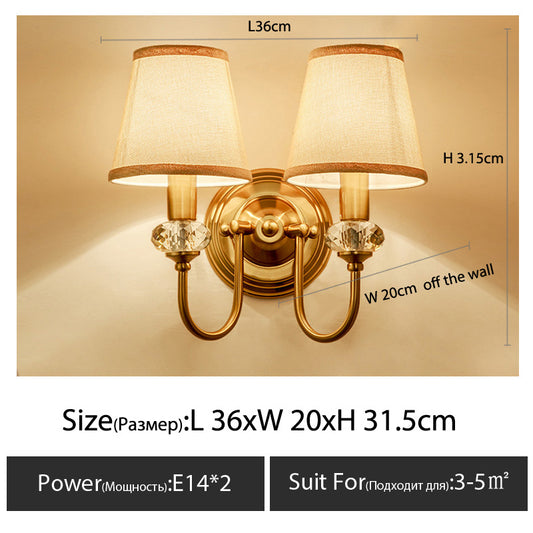 American style iron wall lamp