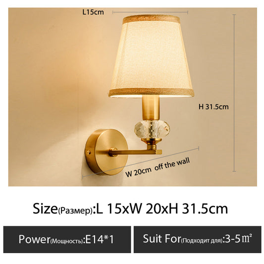 American style iron wall lamp