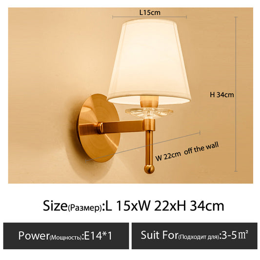 American style iron wall lamp