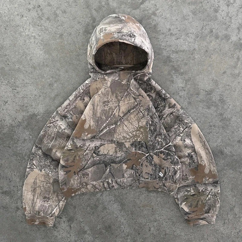 American-style retro hoodie