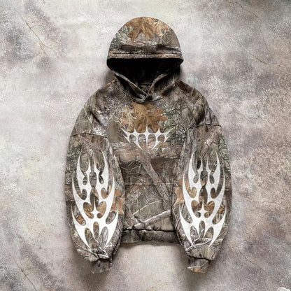 American-style retro hoodie