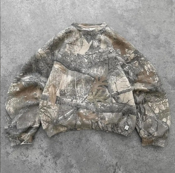 American-style retro hoodie