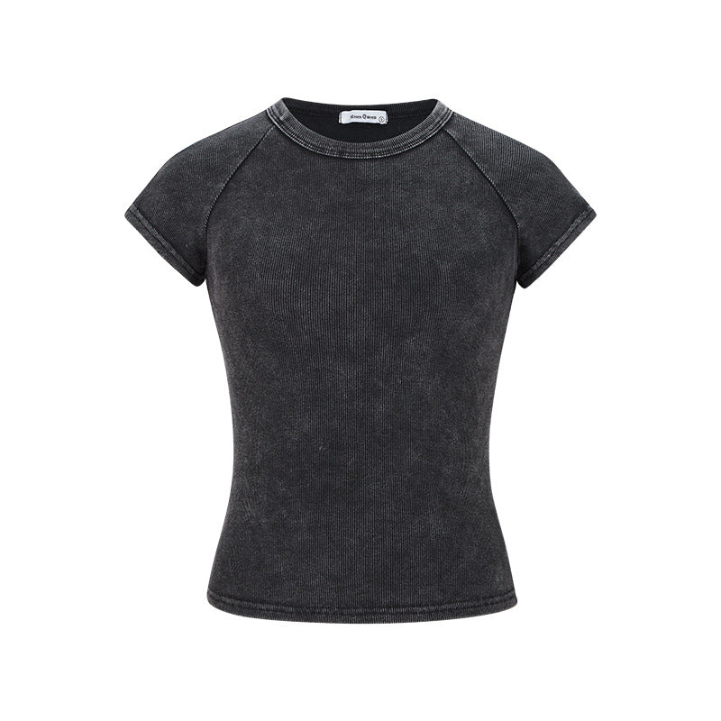 American-style retro short-sleeved shirt