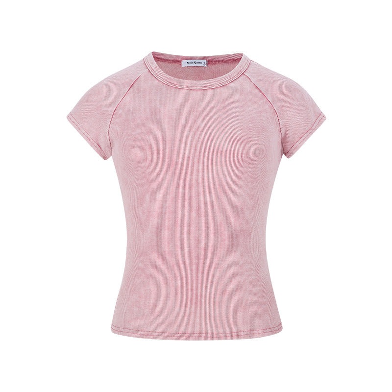 American-style retro short-sleeved shirt