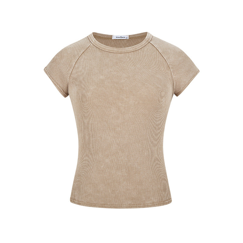 American-style retro short-sleeved shirt
