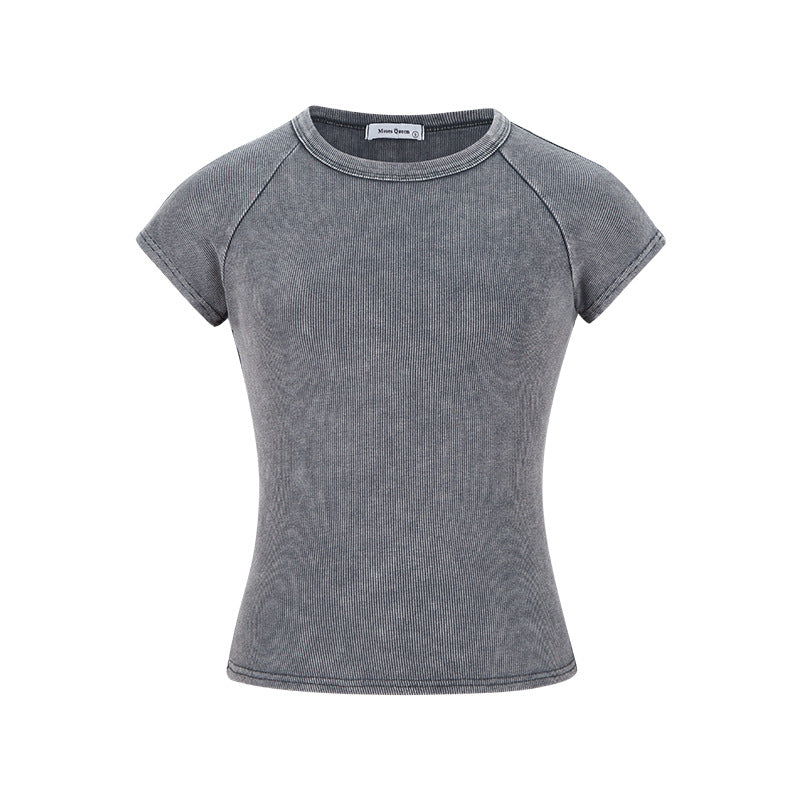 American-style retro short-sleeved shirt