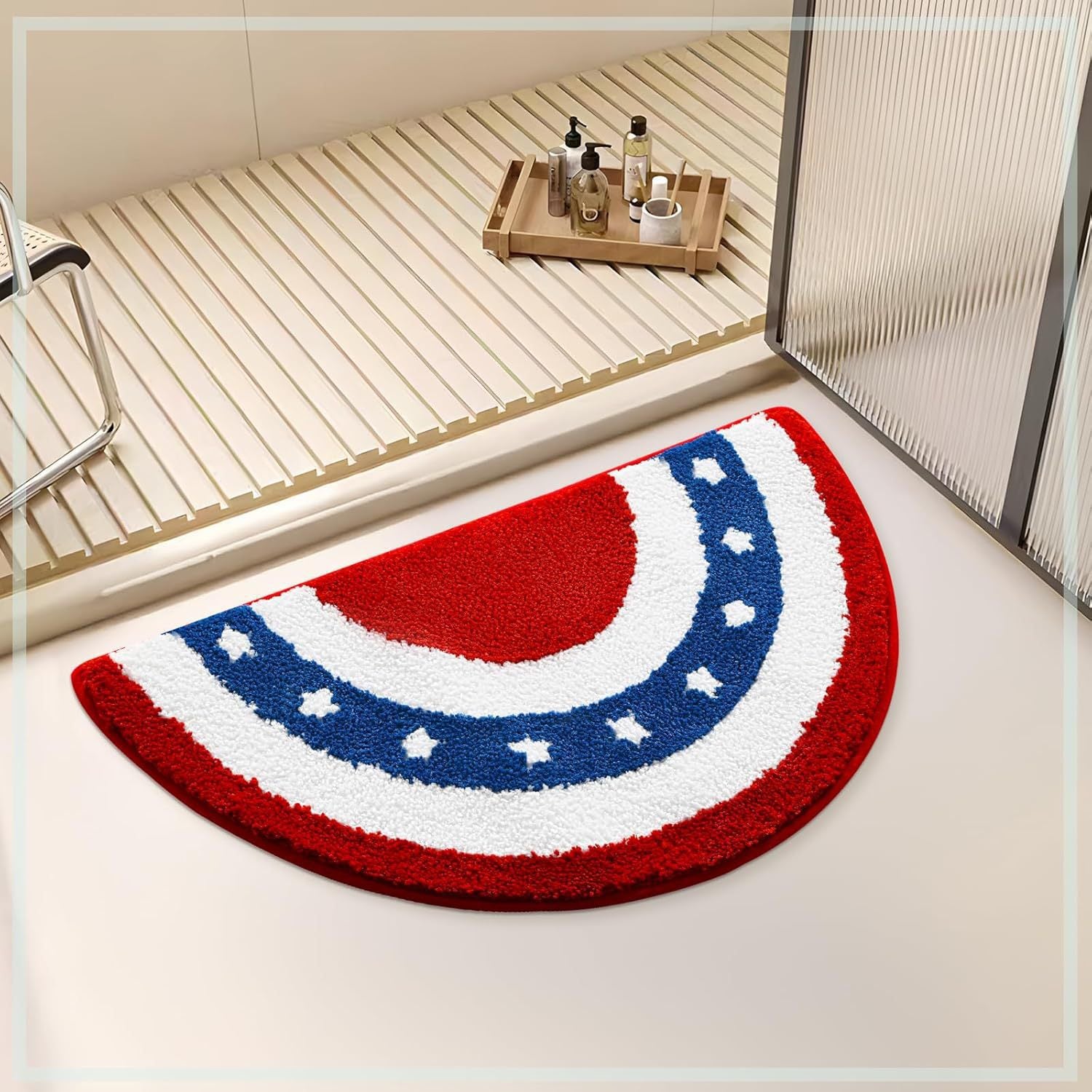 American Style Stars Stripes Floor Mat