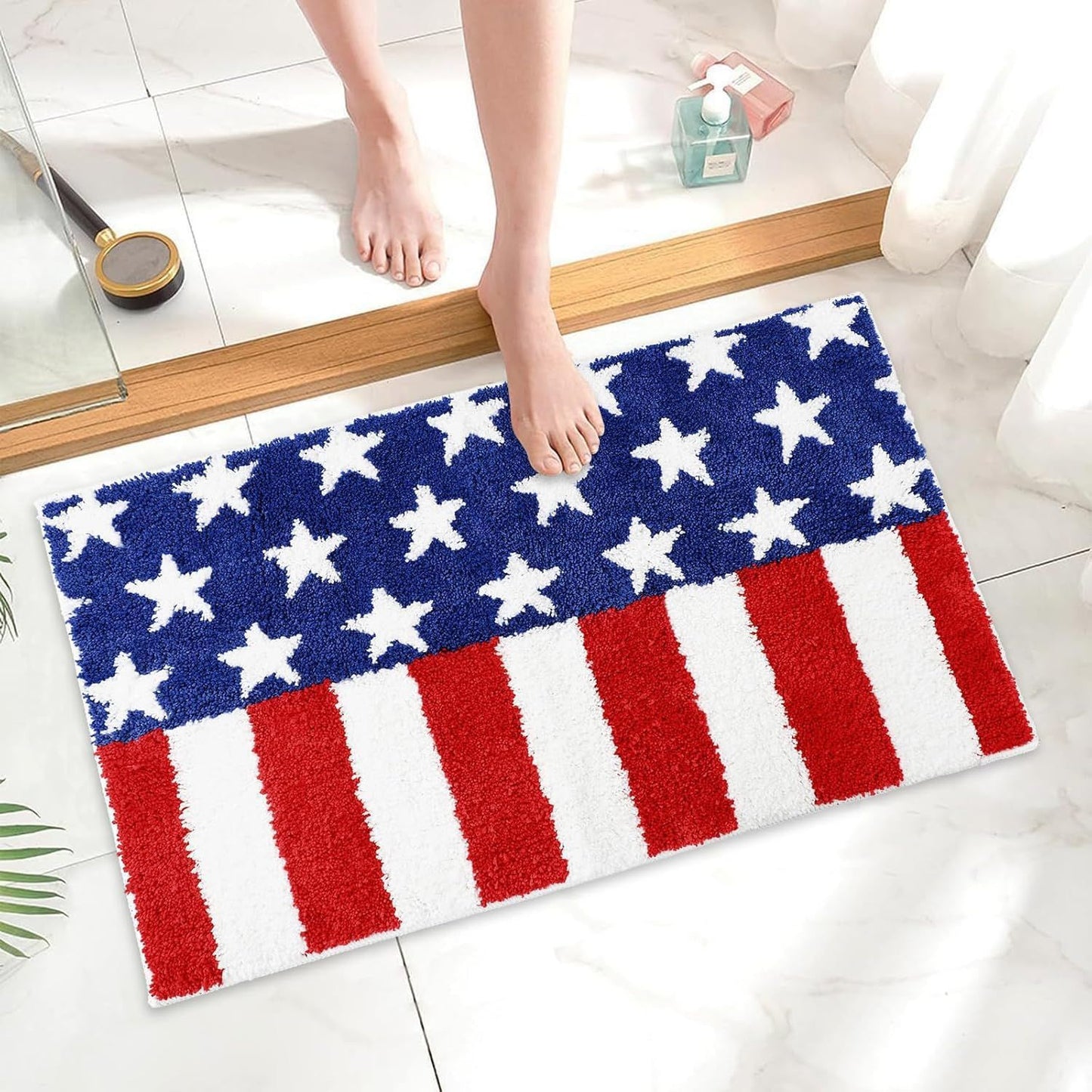 American Style Stars Stripes Floor Mat