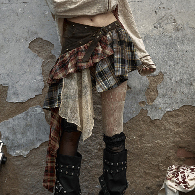American-style street-style short skirt culottes