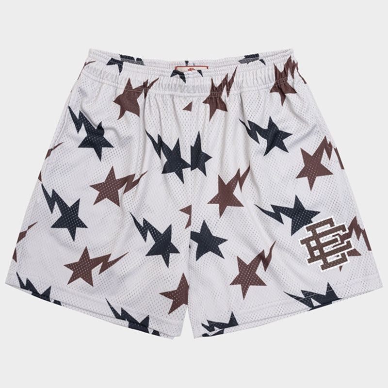 American style trendy elasticated short pants
