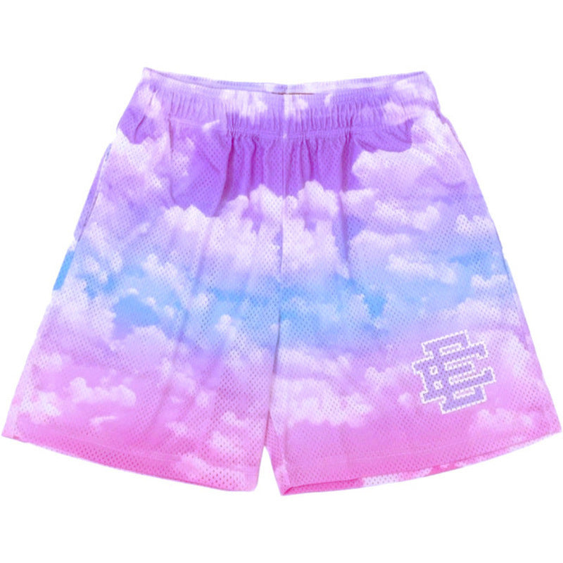 American style trendy elasticated short pants