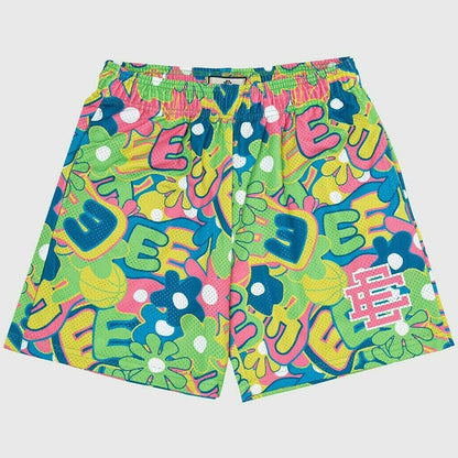 American style trendy elasticated short pants