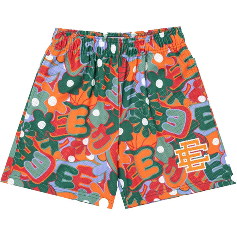 American style trendy elasticated short pants