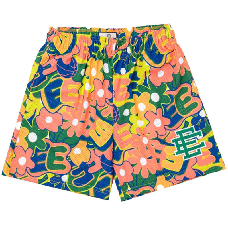 American style trendy elasticated short pants