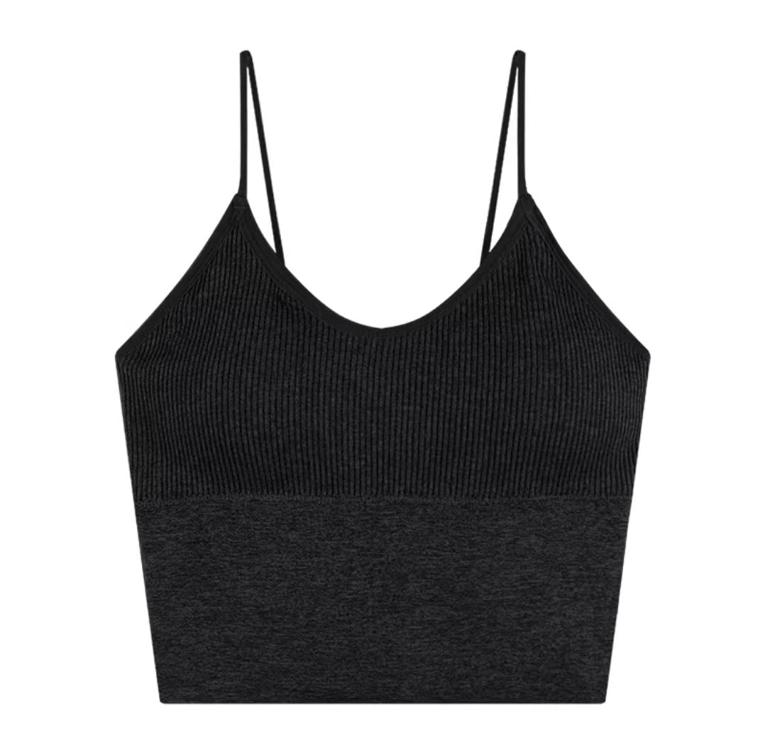 American Style White Inner Camisole with Chest Pad