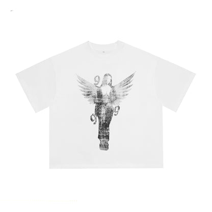 American trend high street hip-hop short-sleeved shirt