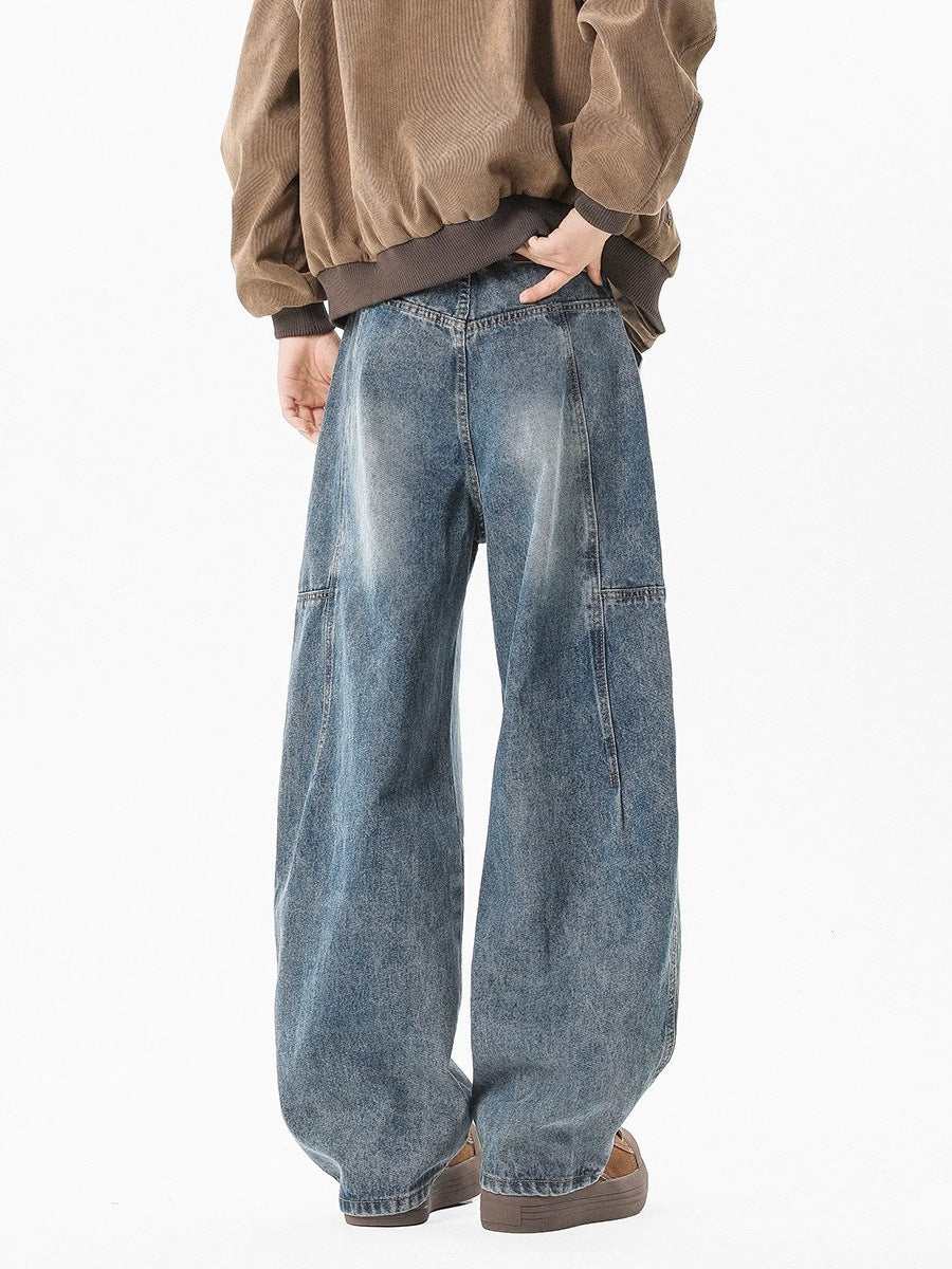 American washed denim jeans