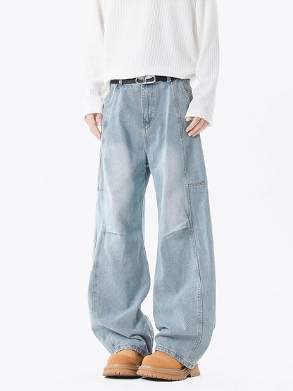 American washed denim jeans