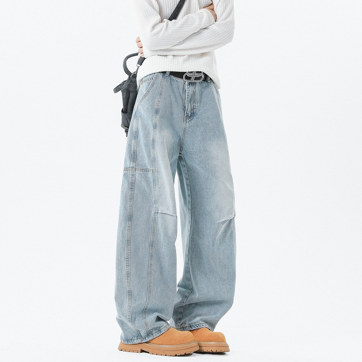 American washed denim jeans