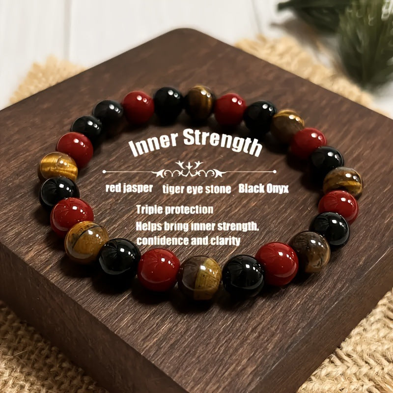 Amethyst Tiger Eye Stone Bracelet
