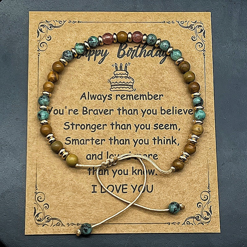 Amethyst Tiger Eye Stone Bracelet