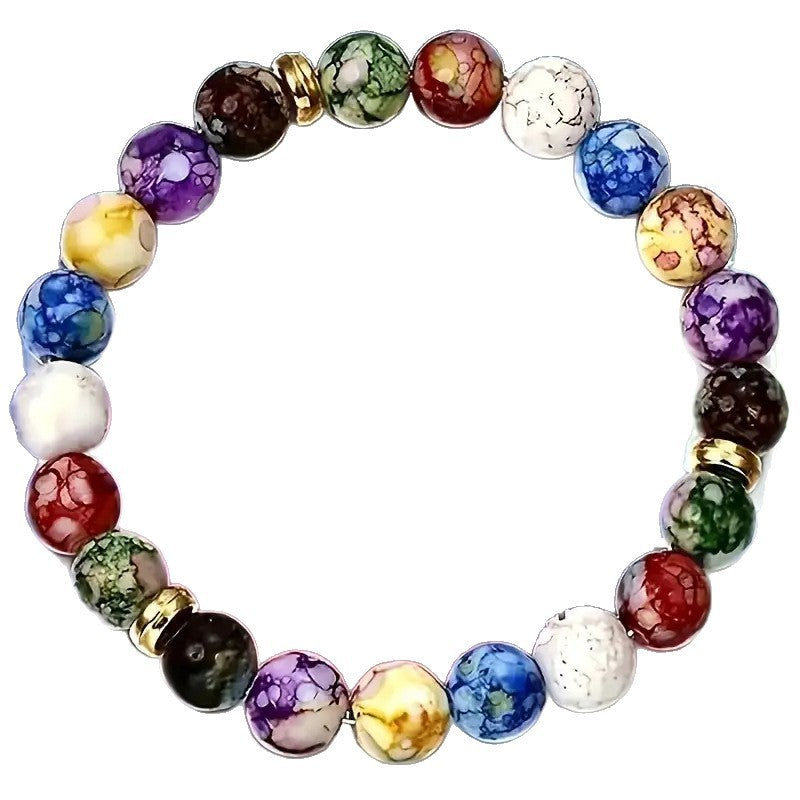 Amethyst Tiger Eye Stone Bracelet