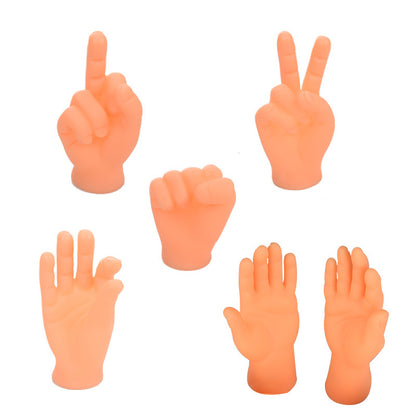 Amusing Rubber Finger Gesture Gloves