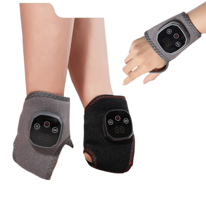 An ankle heat therapy and massage device